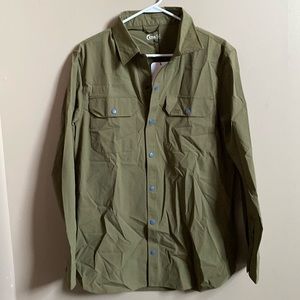Zyia Mens Olive Cedar Cliff Shirt